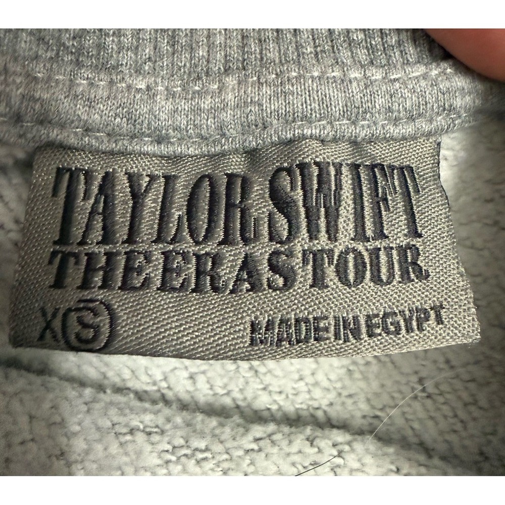 Taylor Swift The Eras Tour Sweatshirt Gray Graphic Crewneck XS - Picture 3 of 5